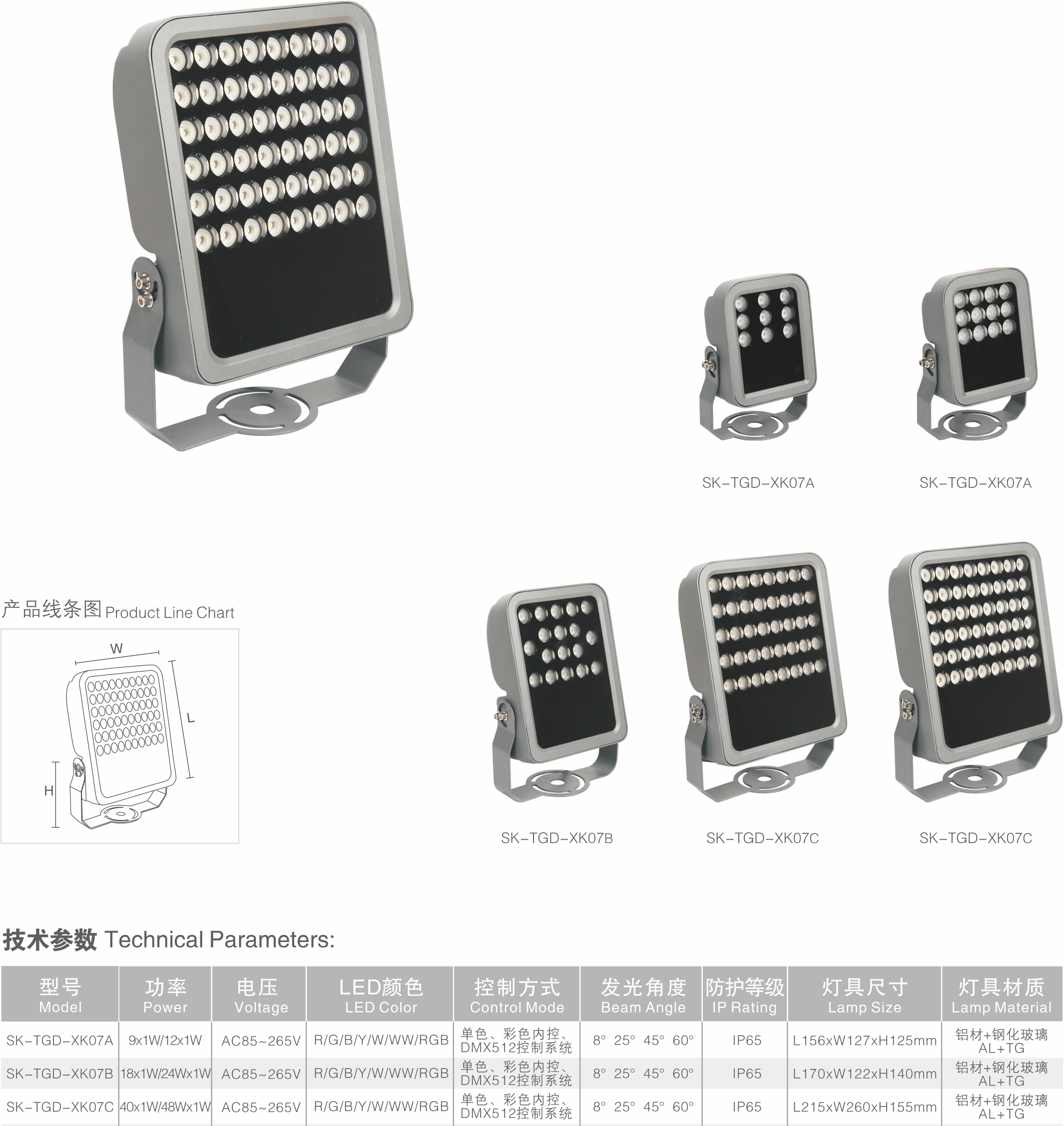 LED投光灯 SK-TGD-XK07 LED投光灯 SK-TGD-XK07